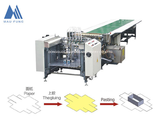 Automatische Papier-Fütterung Starrbox Papier Klebmaschine für Geschenkbox Klebmaschine,Semi-Automatische Starrbox Maschine MF-SJ850A