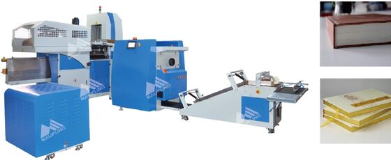 Automatische Notebook-Bindemaschine mit 600 Stück/Stunde Geschwindigkeit 380V 9KW Automatische Hardcover-Buchhülsenmaschine