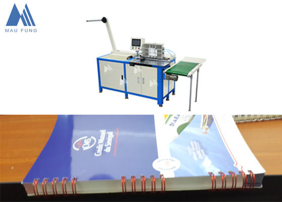 China Semi Auto Twin Loop Drahtbindemaschine für Notebook Drahtbindung MF-SDM520