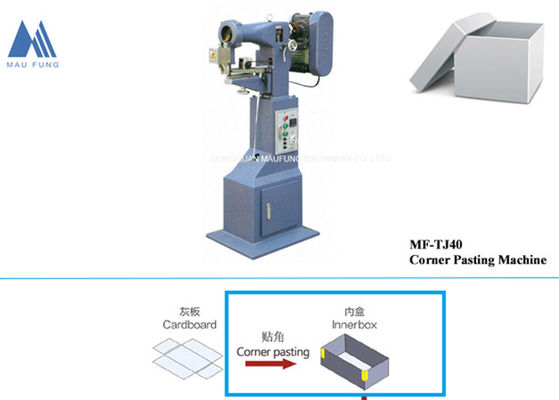 Semi-Auto-Rigid-Box-Ecke-Klebmaschine Hard-Bond-Karton-Box-Making-Maschine MF-TJ40