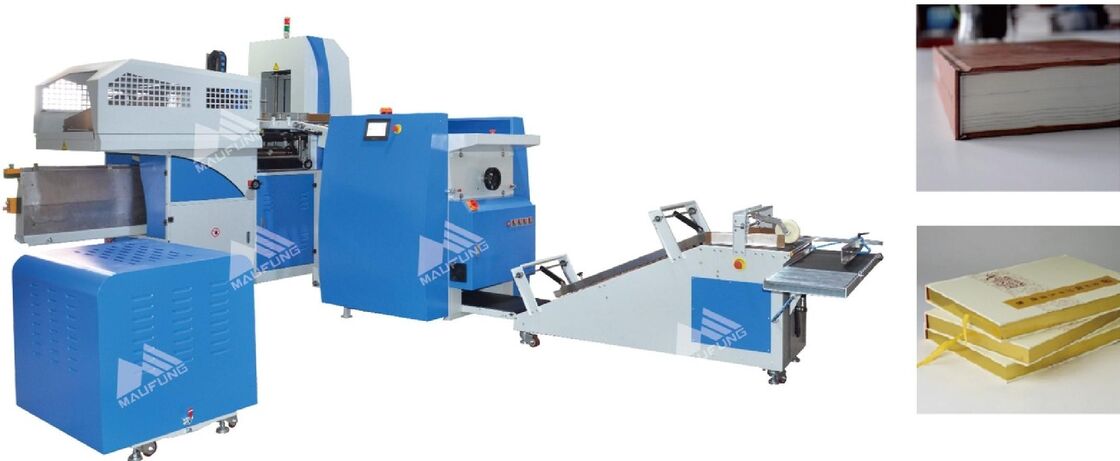 Automatische Notebook-Bindemaschine mit 600 Stück/Stunde Geschwindigkeit 380V 9KW Automatische Hardcover-Buchhülsenmaschine